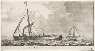 Lodě Amsterdamu: Obchodník. od Reinier Nooms