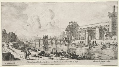 Pohledy na Paříž: Pohled na Louvre a Tuileries. od Reinier Nooms