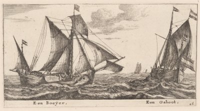 Boeier a Galliot od Reinier Nooms, called Zeeman