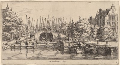 Unicorns Sluice (The Unicorns Sluys) od Reinier Nooms, called Zeeman