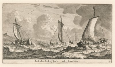 "Scholshuiten" nebo "Pinken" od Reinier Nooms, called Zeeman