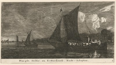 Noční lodě do Haagu, Delftu a Amsterdamu od Reinier Nooms, called Zeeman