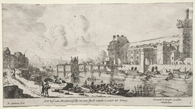 Pohledy na Paříž: Pohled na Louvre a Tuileries od Reinier Nooms, called Zeeman