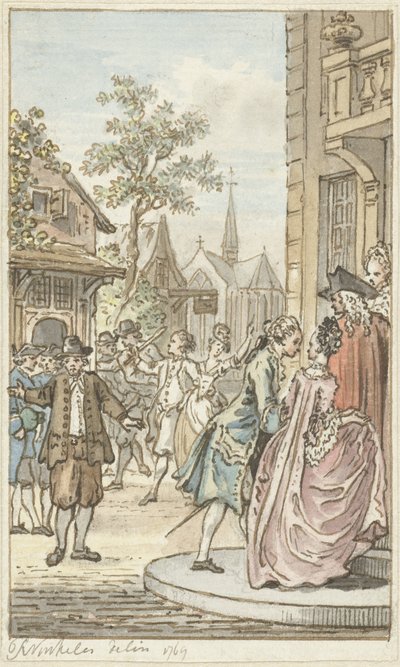 Lucas a Clarisse od Reinier Vinkeles (I)
