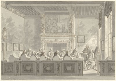 Sídlo prince Williama V. v College of Admirality v Amsterdamu od Reinier Vinkeles (I)