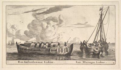 Amsterdamský zapalovač a Wieringer, 17. století. od Reinier Zeeman