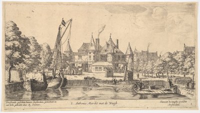 S. Anthonis Marckt s de Waeghem, 17. století. od Reinier Zeeman