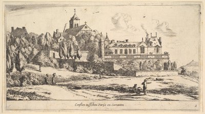 Pohled na Conflans, 17. století. od Reinier Zeeman