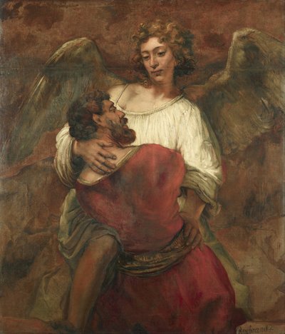 Jákob zápasí s andělem od Rembrandt