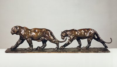 Dva jaguáři (bronz) od Rembrandt Bugatti