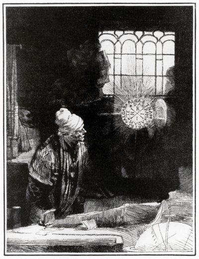 Goethův Faust - od Rembrandt Harmensz. van Rijn (after)