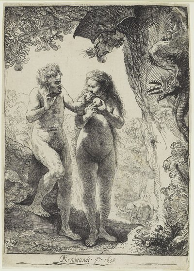 Adam a Eva od Rembrandt van Rijn