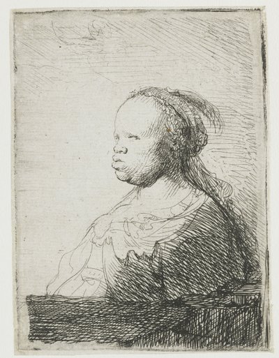 Africká žena, 1628-32 od Rembrandt van Rijn