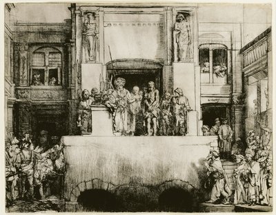Kristus představený lidu od Rembrandt van Rijn