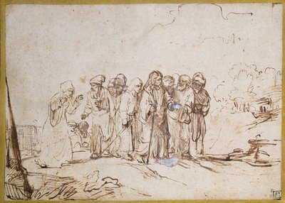 Kristus a kananejská žena od Rembrandt van Rijn