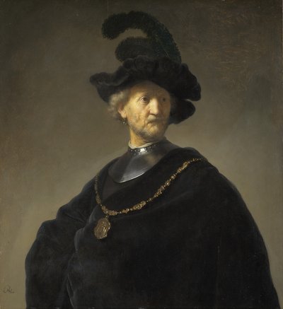 Starý muž se zlatým řetězem od Rembrandt van Rijn