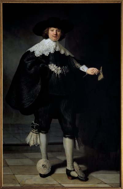 Portrét Maertense Soolmanse Obraz Harmensze Van Rijna Rembrandta (1606-1669) 1634 Soukromá sbírka - Portrét Maertense Soolmanse. Obraz Harmensze Van Rijna Rembrandta (1606-1669) od Rembrandt van Rijn