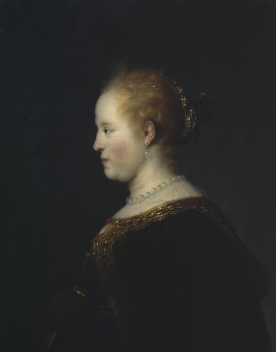 Portrét mladé ženy, po roce 1632 od Rembrandt van Rijn