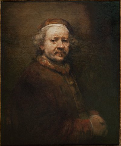 Rembrandt, autoportrét ve věku 63 let (olej na plátně) od Rembrandt Harmensz. van Rijn