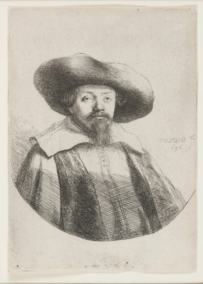 Samuel Manasseh Ben Israel, židovský autor od Rembrandt van Rijn