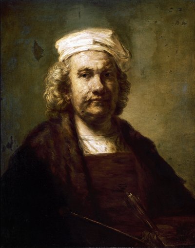 Autoportrét. (olej na plátně od Rembrandt van Rijn