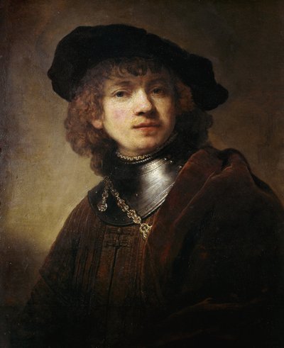 Autoportrét na malbě Gorgerin od Harmenszoona Van Rijna Rembrandta od Rembrandt van Rijn