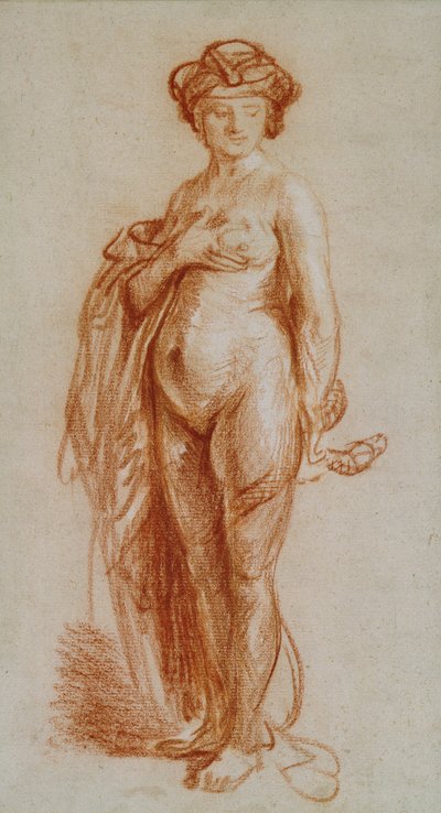 Studie nahé ženy jako Kleopatra od Rembrandt van Rijn