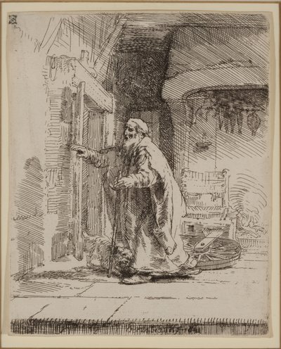 Tobitova slepota: Větší talíř od Rembrandt van Rijn