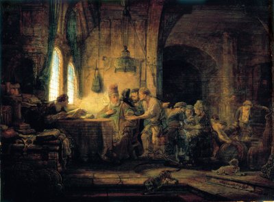 Podobenství o dělnících na vinici - 1637 od Rembrandt van Rijn