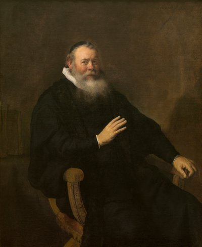 Kazatel Eleazar Swalmius od Rembrandt Harmensz. van Rijn