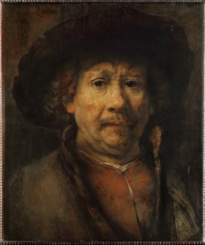 Malý autoportrét (olej na ořechovém dřevě) od Rembrandt Harmensz. van Rijn