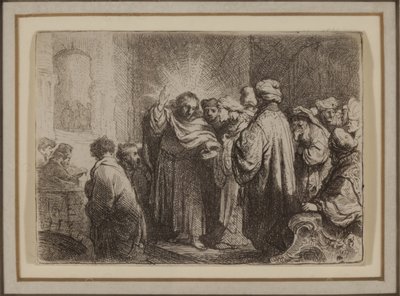 The Tribute Money, c.1635 (lept) od Rembrandt van Rijn