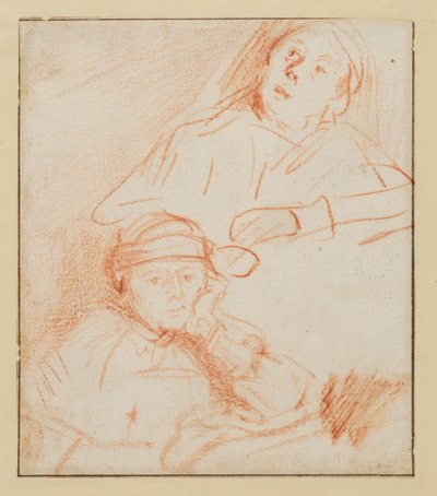 Dvě studie o Saskii, 1636 - 1637 circa od Rembrandt van Rijn