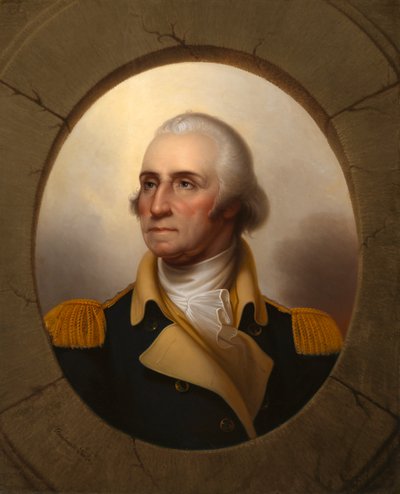 George Washington Typ okénka, c. 1853. od Rembrandt Peale