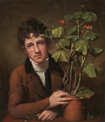 Rubens Peale s pelargonie od Rembrandt Peale