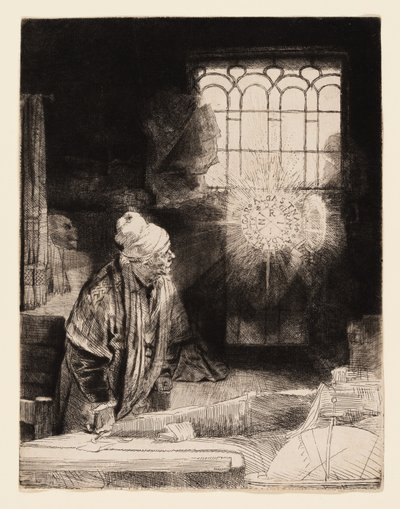 Učenec ve své studii (Faust) od Rembrandt van Rijn
