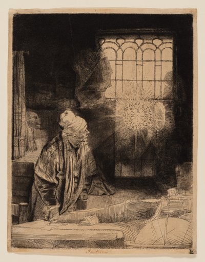 Učenec ve své studii (Faust) od Rembrandt van Rijn
