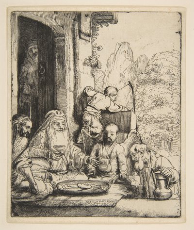 Abraham baví anděly, 1656. od Rembrandt van Rijn