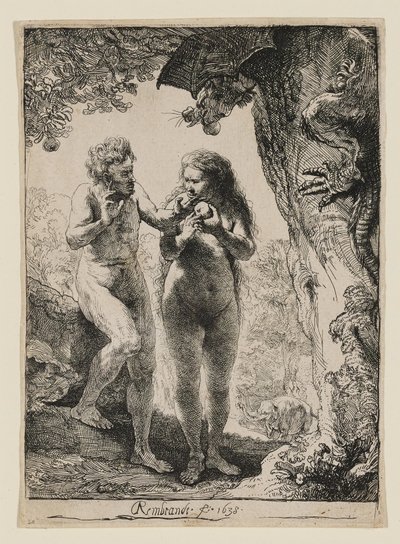 Adam a Eva od Rembrandt van Rijn