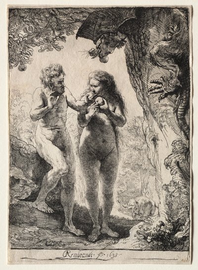 Adam a Eva, 1638. od Rembrandt van Rijn