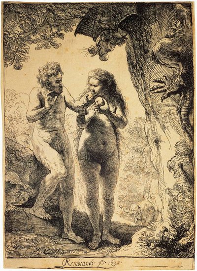 Adam a Eva, 1638. od Rembrandt van Rijn