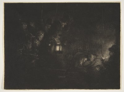 Adoration of the Shepherds: A Night Piece, ca. 1657. od Rembrandt van Rijn
