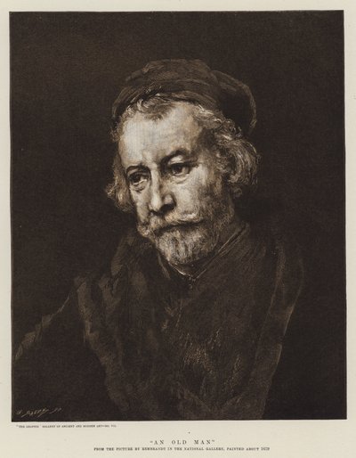 Starý muž od Rembrandt van Rijn