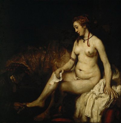 Bathsheba at Her Bath Bathsheba with King Davids Letter od Rembrandt van Rijn