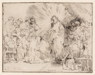 Kristus se zjevuje apoštolům od Rembrandt van Rijn