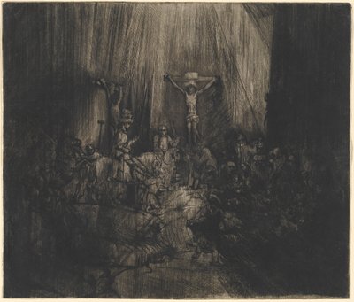 Kristus ukřižovaný mezi dvěma zloději (Tři kříže) od Rembrandt van Rijn
