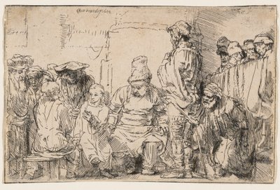 Kristus diskutuje s učenými od Rembrandt van Rijn