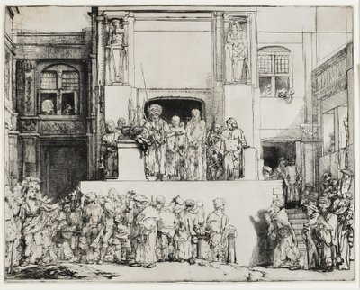 Kristus představený lidu (Ecce Homo), 1655 od Rembrandt van Rijn