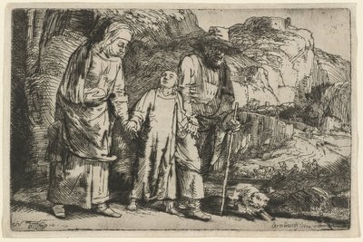 Kristus se vrací z chrámu se svými rodiči od Rembrandt van Rijn