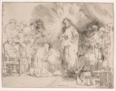 Kristus se zjevuje apoštolům od Rembrandt van Rijn